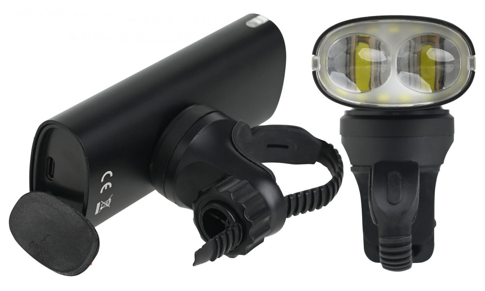 Priekinė lempa ProX Kapella Pro 2000Lm PowerBank Ring Safe+Memory USB - 2