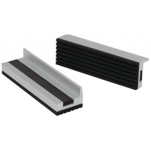 Įrankis Cyclus Tools protective aluminum vice jaws goma finely grooved magnetic 100 mm 2 vnt. (720349)