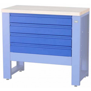 Darbo stalo servisui dalis Cyclus Tools System 500 4 drawers for workbench 720801 blue (720803)