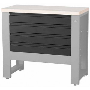 Darbo stalo servisui dalis Cyclus Tools System 500 4 drawers for workbench 720851 anthracite (720853)