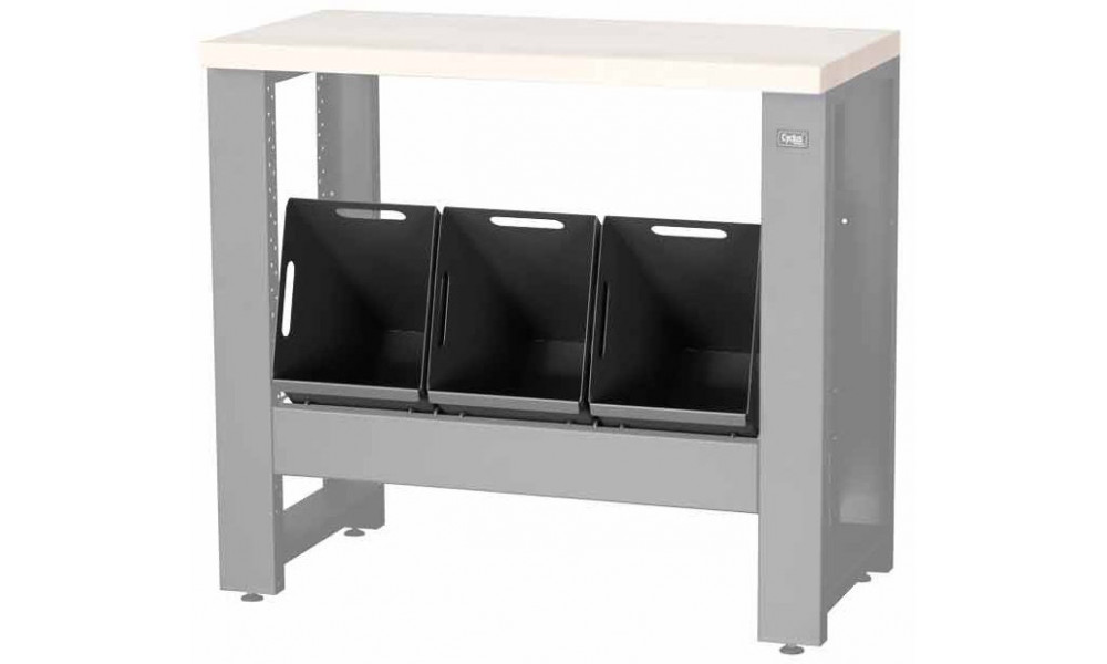 Darbo stalo servisui dalis Cyclus Tools System 500 trash can 25 liters for workbench 720851 anthracite 3 vnt. (720855) 