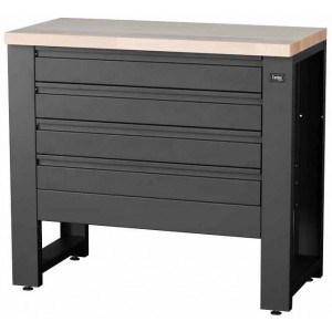 Darbo stalas servisui Cyclus Tools System 500 89 x 100 x 50 cm with base cabinet 4 drawers anthracite (720856)