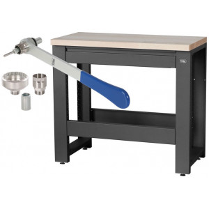 Darbo stalas servisui Cyclus Tools Ronny System 500 3-piece 89 x 100 x 50 cm anthracite (720888)