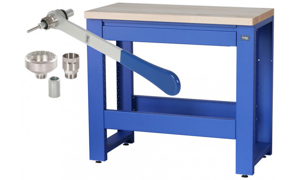 Darbo stalas servisui Cyclus Tools Ronny System 500 3-piece 89 x 100 x 50 cm blue (720889) 