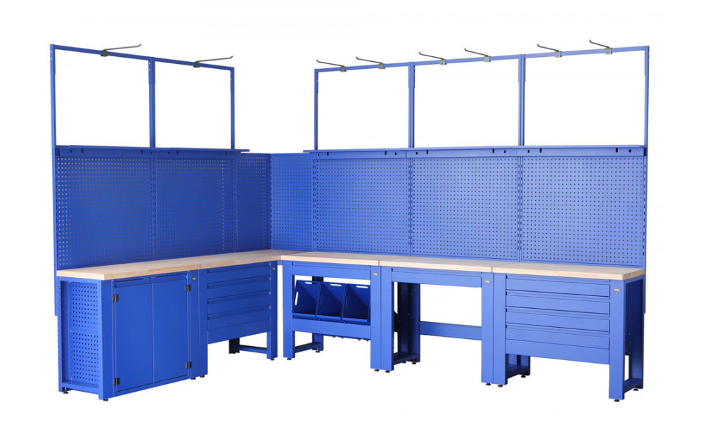 Darbo stalas servisui Cyclus Tools Ralf System 500 37-piece 259 x 500 x 50 cm blue (720897) - 1