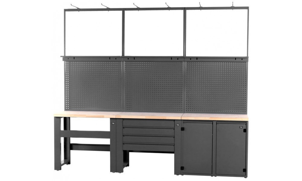 Darbo stalas servisui Cyclus Tools Ingo System 500 20-piece 259 x 300 x 50 cm anthracite (720898) 