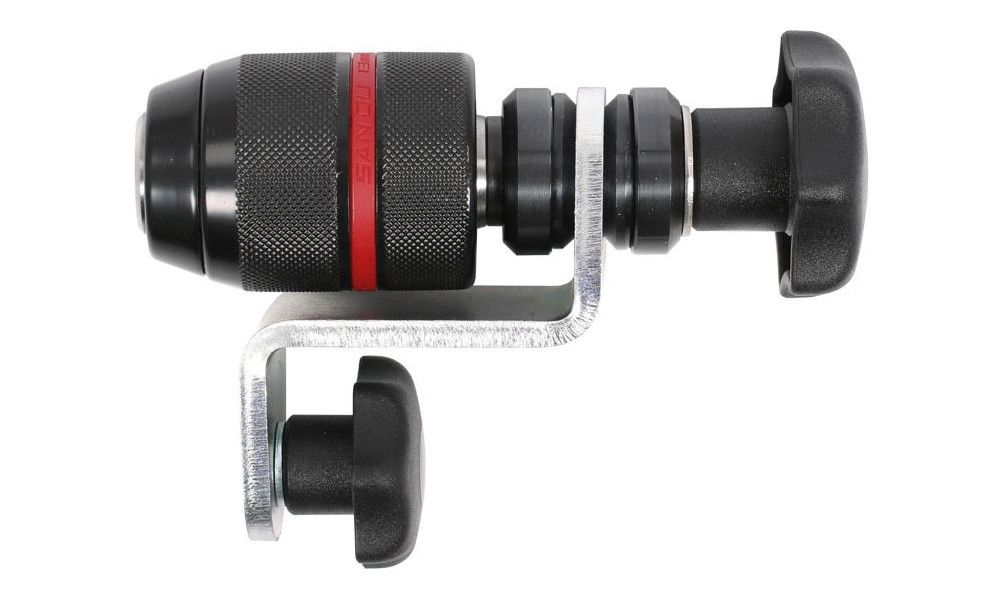 Ratų remonto stovo dalis Cyclus Tools one-sided wheel fixing mount with axle stub for truing stand 720320 (720362) 