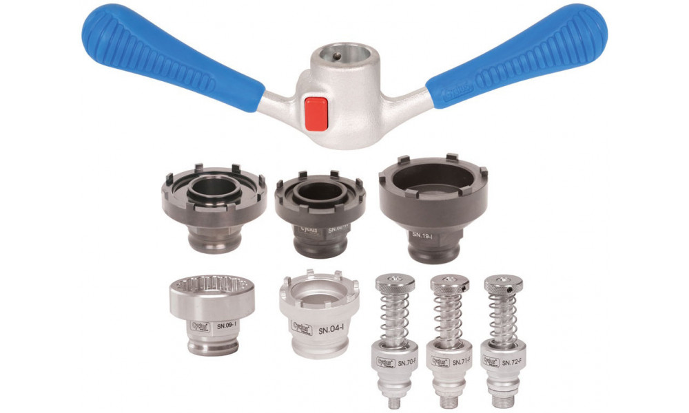 Raktų komplektas Cyclus Tools Snap.In holder with e-bike lockring removal/installation tools for Bosch/Panasonic (729990) 