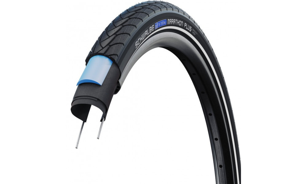 Padanga 28" Schwalbe Marathon Plus HS440 Perf Wired 50-622 / 28x2.00 Reflex - 1