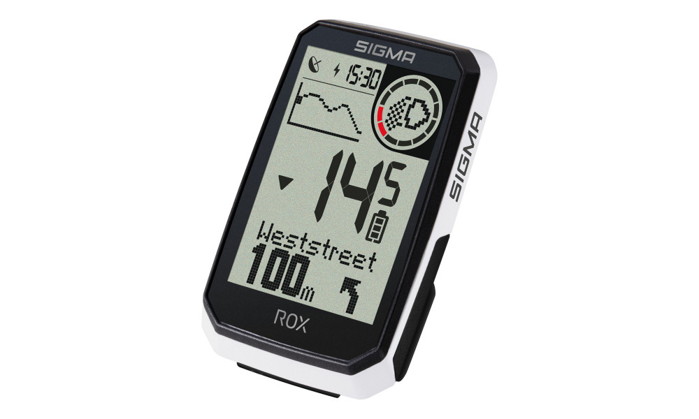 Dviračio kompiuteris SIGMA ROX 4.0 Endurance GPS White - 2