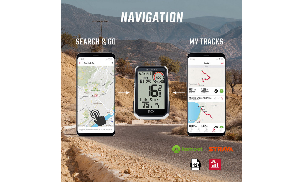 Dviračio kompiuteris SIGMA ROX 4.0 Endurance GPS White - 8