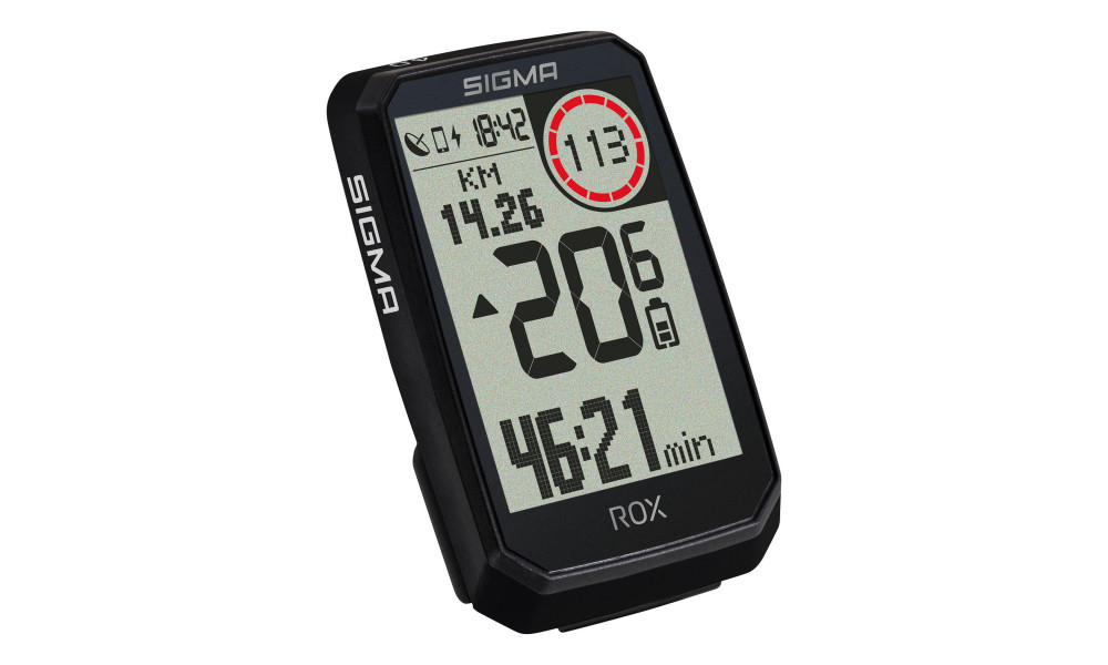 Dviračio kompiuteris SIGMA ROX 4.0 Endurance GPS Black HR Set - 3