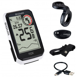 Dviračio kompiuteris SIGMA ROX 4.0 Endurance GPS White HR Set