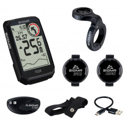 Dviračio kompiuteris SIGMA ROX 4.0 Endurance GPS Black Sensor Set