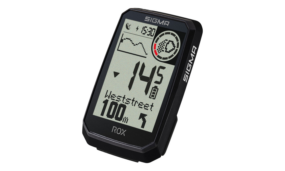 Dviračio kompiuteris SIGMA ROX 4.0 Endurance GPS Black Sensor Set - 5