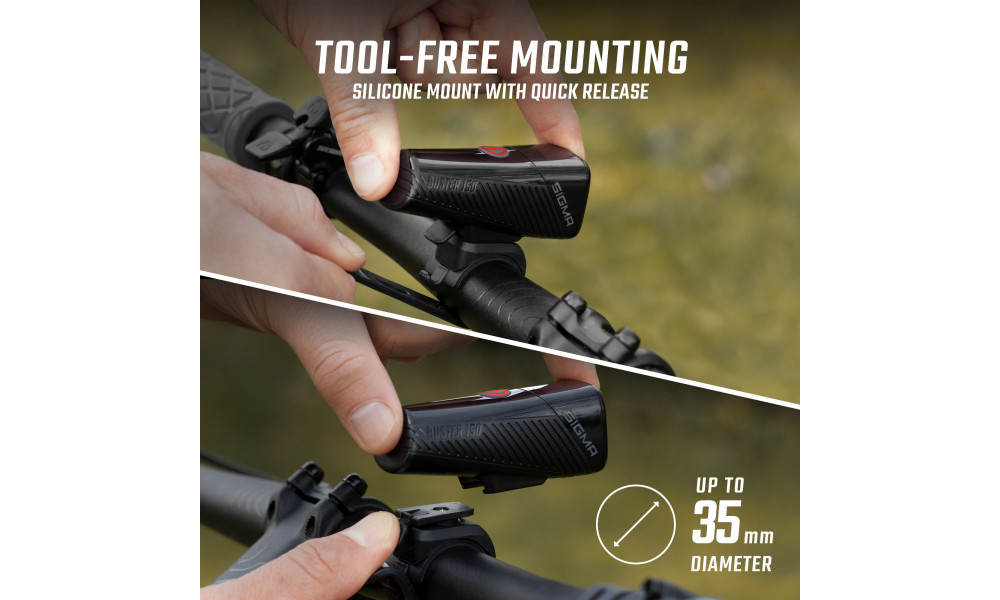 Apšvietimo komplektas Sigma Buster 150 + Nyte 10 USB - 13