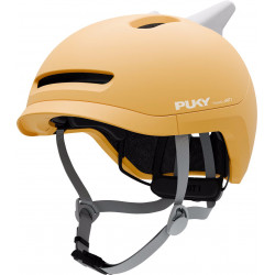 Šalmas PUKY Sparky Junior + lamp corn yellow