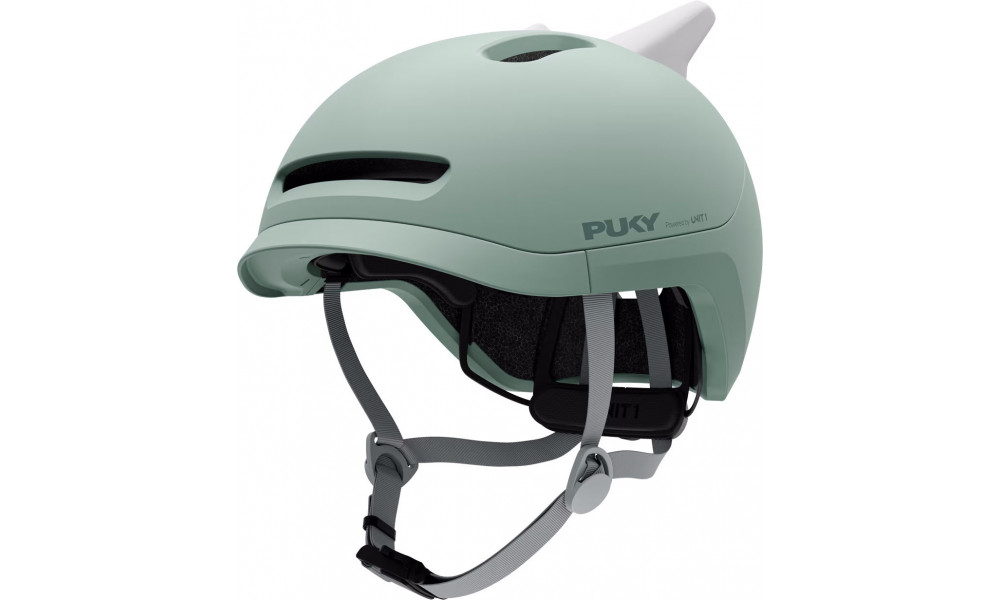 Šalmas PUKY Sparky Junior + lamp green - 1