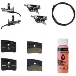 Diskiniai stabdžiai priekiui ir galui Shimano XTR BL-M9220 (L) + BR-M9220 (F/R) 4-Piston J-Kit hydraulic post mount