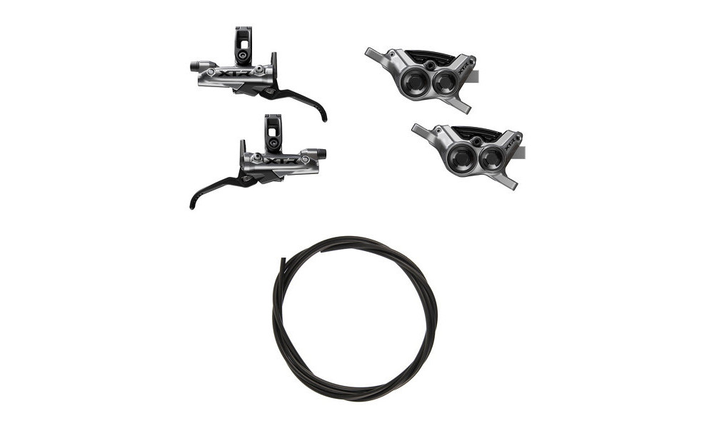 Diskiniai stabdžiai priekiui ir galui Shimano XTR BL-M9220 (L) + BR-M9220 (F/R) 4-Piston J-Kit hydraulic post mount - 2