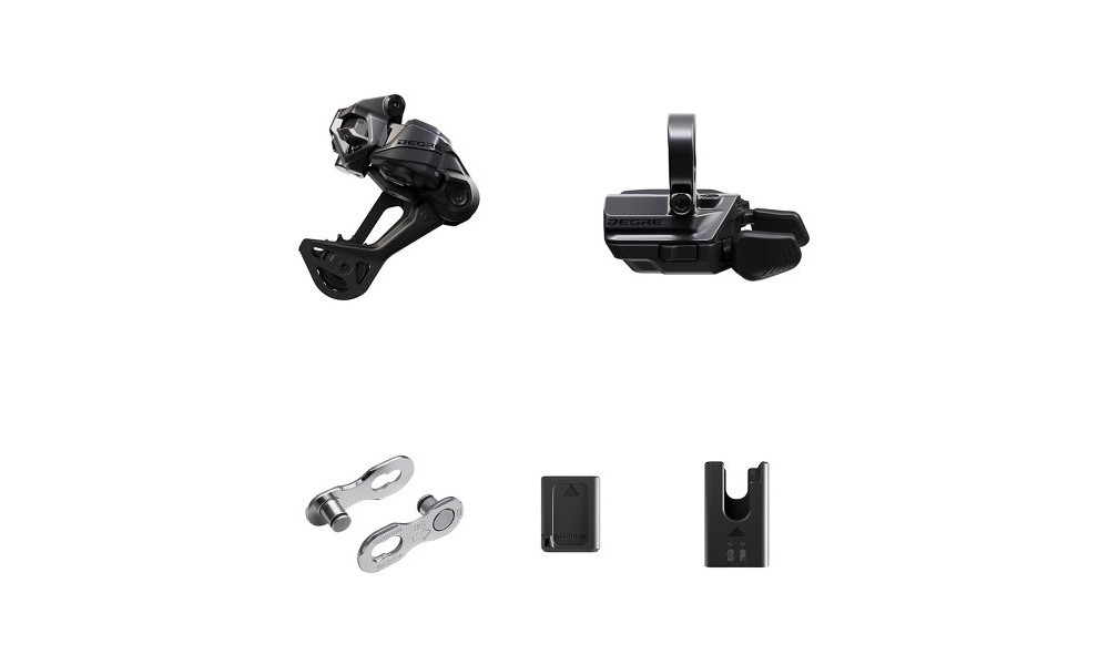 Važiuoklės atnaujinimo dalių komplektas Shimano DEORE Di2 RD-M6250 SGS + SW-M6250-R clamp 1x12-speed 