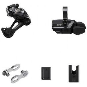 Važiuoklės atnaujinimo dalių komplektas Shimano XT Di2 RD-M8250 SGS + SW-M8250-R clamp 1x12-speed
