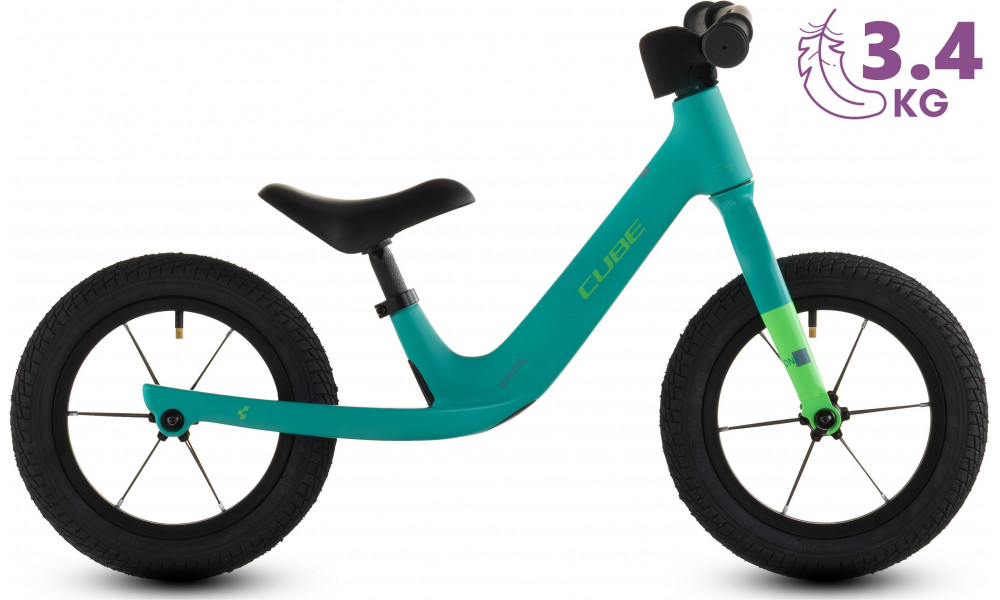 Dviratis Cube Numove 120 walk seagreen'n'green 2026 - 7
