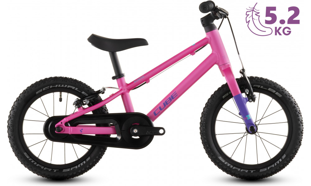 Dviratis Cube Numove 140 fucsia'n'plum 2026 - 8