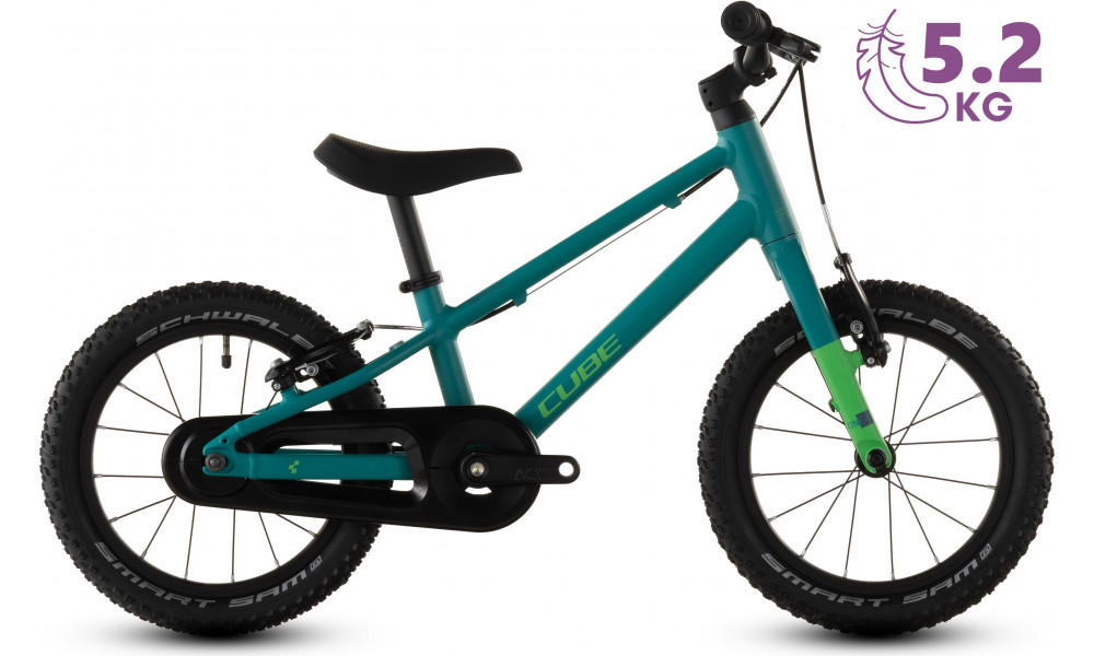 Dviratis Cube Numove 140 seagreen'n'green 2026 - 8