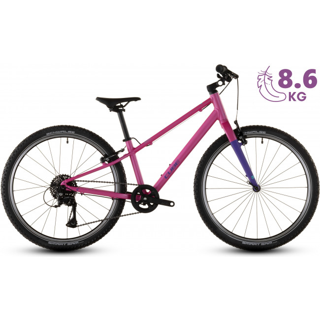 Dviratis Cube Numove 240 fucsia'n'plum 2026