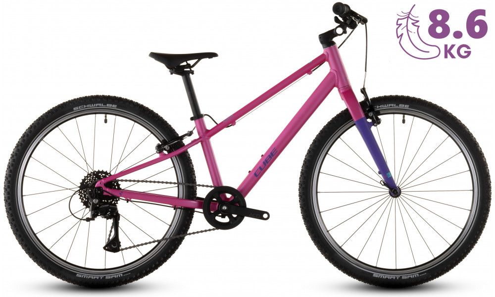 Dviratis Cube Numove 240 fucsia'n'plum 2026 - 8