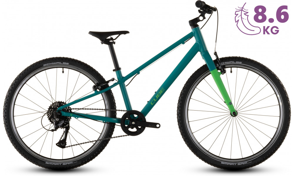 Dviratis Cube Numove 240 seagreen'n'green 2026 - 8