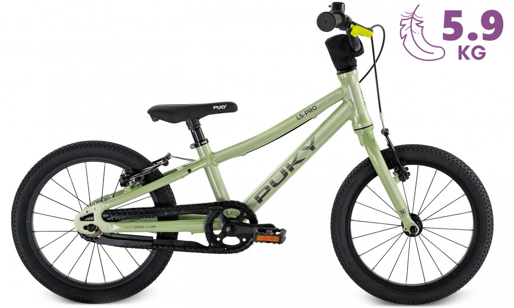 Dviratis PUKY LS-PRO 16 Alu mint green/anthracite - 3