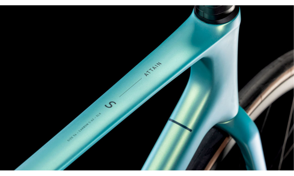 Dviratis Cube Attain C:62 SLX lagoon'n'black 2025 - 2