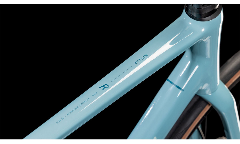 Dviratis Cube Attain Race tealgrey'n'ice 2025 - 2