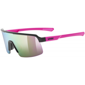 Glasses uvex dyrt jr. black-pink matt / mirror pink