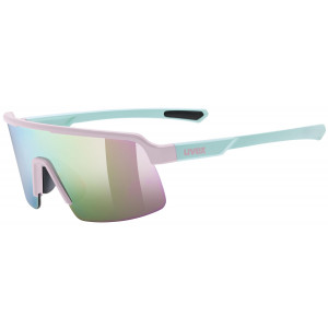 Glasses uvex dyrt jr. pink-green matt / mirror pink