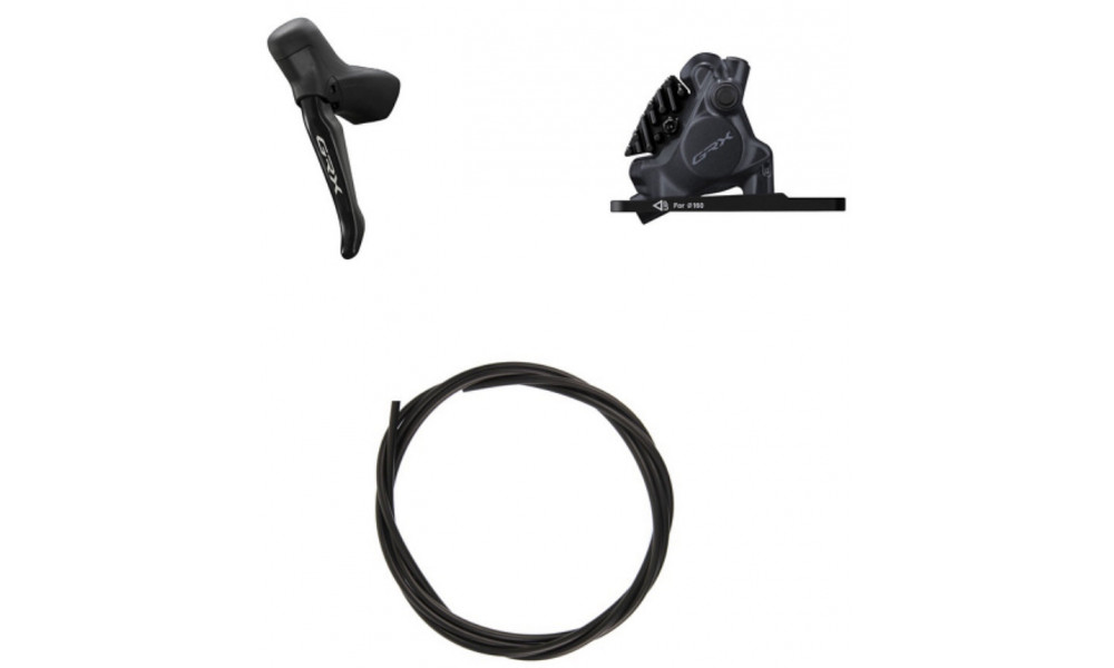 Diskiniai stabdžiai priekiniai Shimano GRX Di2 BL-RS717 (L) + BR-RX410 (F) J-kit 1x12-speed 