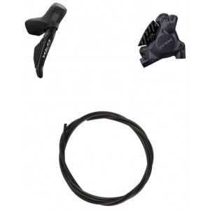 Diskiniai stabdžiai galiniai Shimano GRX Di2 ST-RX715 (R) + BR-RX410 (R) J-kit 1x12-speed