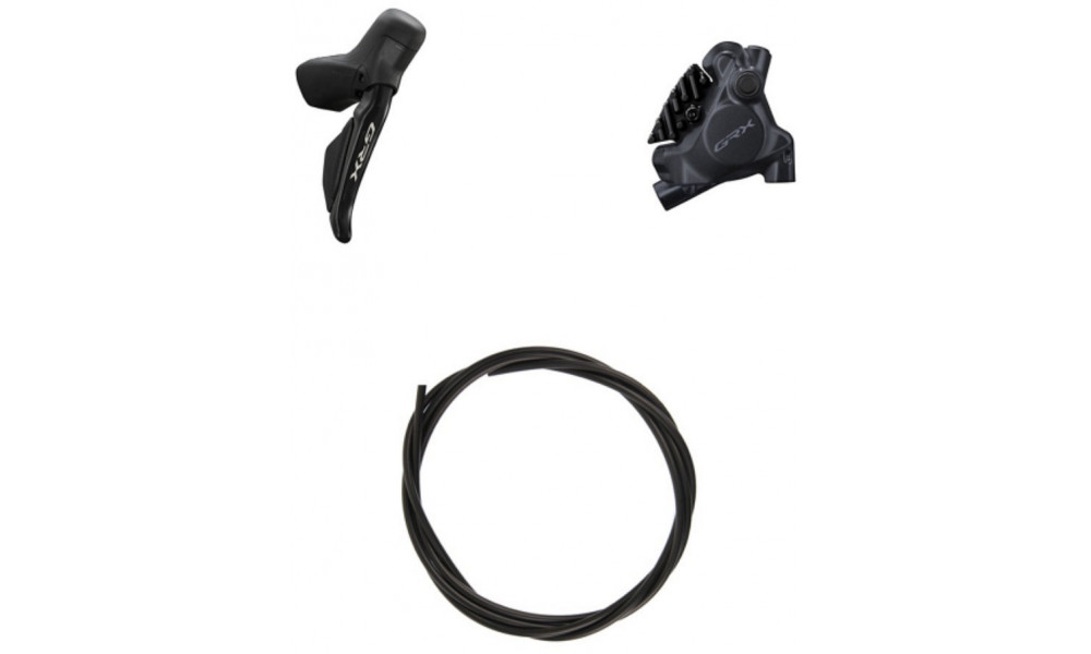 Diskiniai stabdžiai galiniai Shimano GRX Di2 ST-RX715 (R) + BR-RX410 (R) J-kit 1x12-speed 