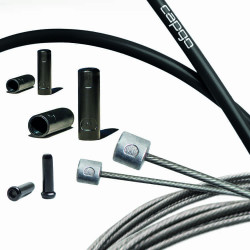 Pavarų troselių komplektas Capgo BL Double(2x) ECO stainless Shimano/Sram Road & MTB black