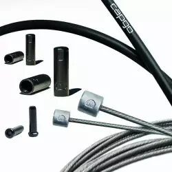 Pavarų troselių komplektas Capgo BL Double(2x) ECO stainless Shimano/Sram Road & MTB black