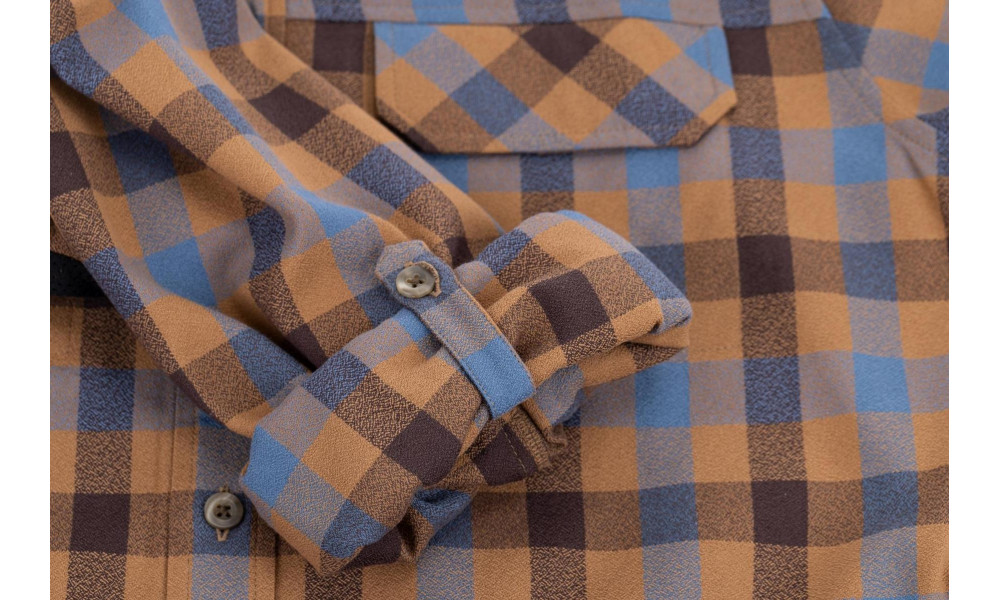 Marškinėliai Cube Work L/S brown'n'blue - 6