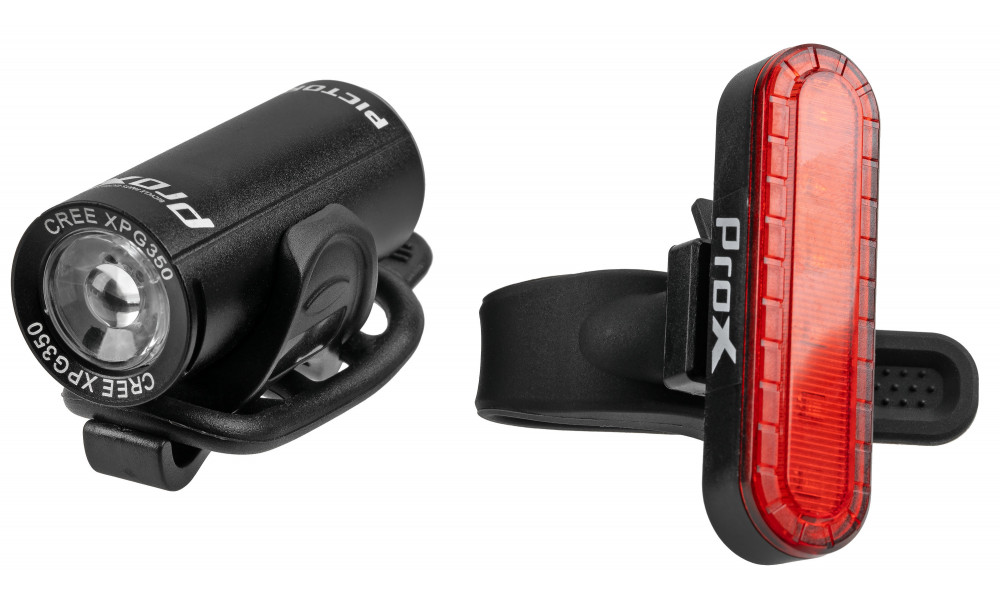 Apšvietimo komplektas ProX Pictor CREE 350Lm + 10Lm USB black - 4