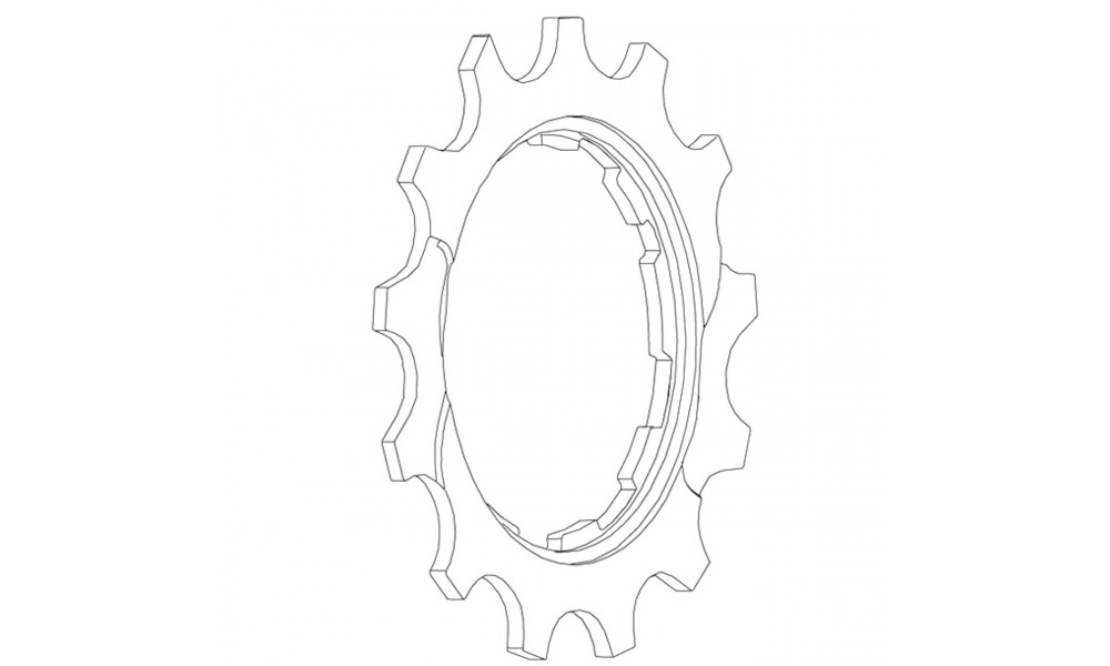 Galinė žvaigždutė Shimano DEORE XT CS-M771 13T 