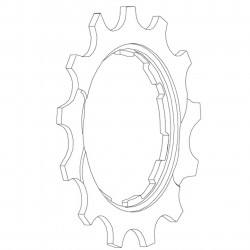 Galinė žvaigždutė Shimano DEORE XT CS-M771 13T