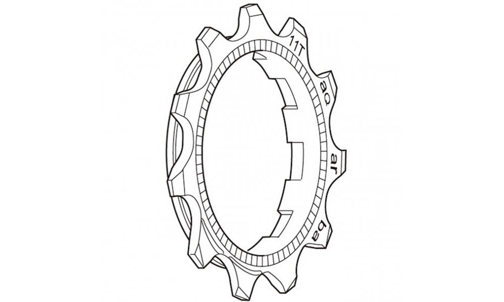 Galinė žvaigždutė Shimano DEORE XT CS-M760 9-speed 11T 