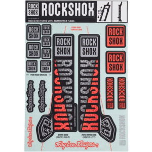 Šakės lipdukas Rockshox Troy Lee Design