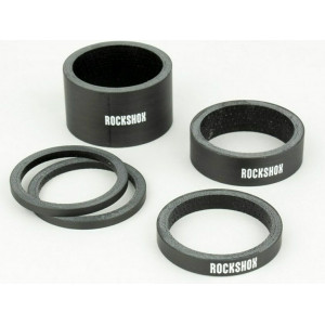 Vairo kolonėlės tarpinių komplektas Rockshox UD carbon (5 vnt.)