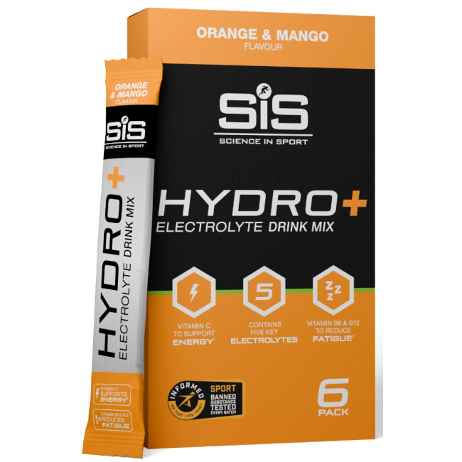Energinis gėrimas milteliais SiS GO Hydro+ Orange & Mango 6x4.5g